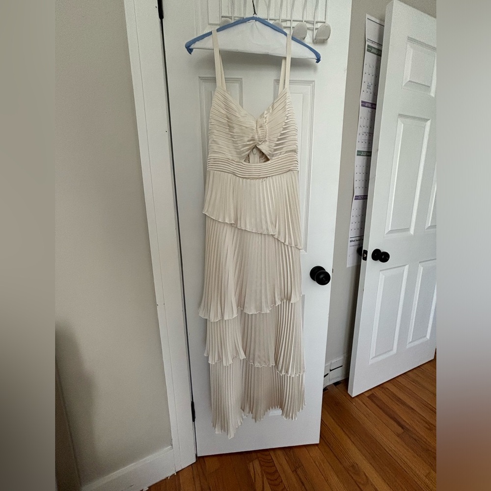 Abercrombie Pleated Satin Dress
